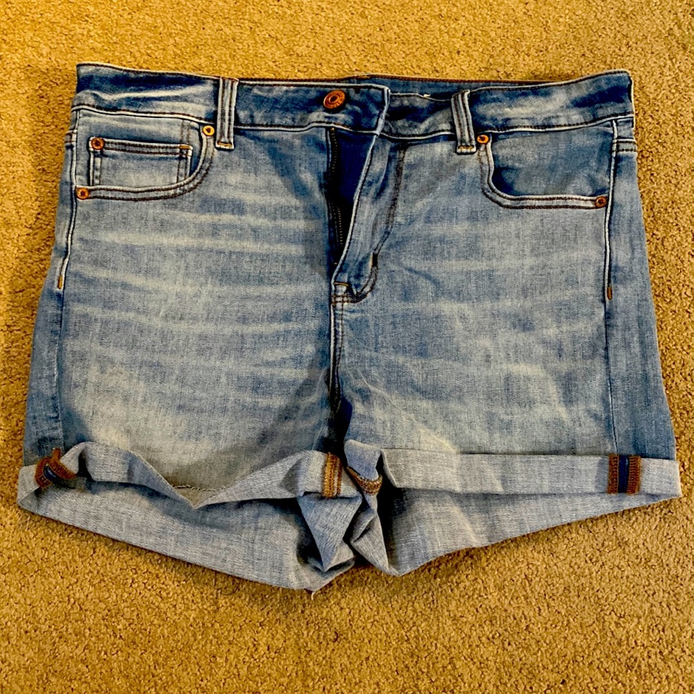 American Eagle hi-rise denim shorts - 16